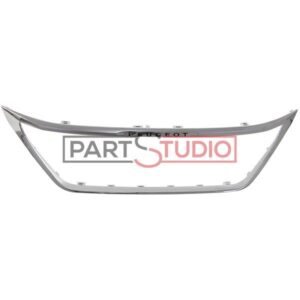 Contour grille de calandre2C chromee2C modele phares led avec pare chocs avant noir Peugeot 3008.jpg