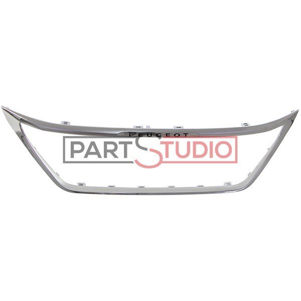 Contour grille de calandre2C chromee2C modele phares led avec pare chocs avant noir Peugeot 3008.jpg